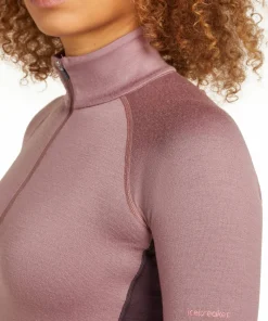Icebreaker Women's Merino 260 ZoneKnit Long Sleeve Half Zip Java/Summit Online
