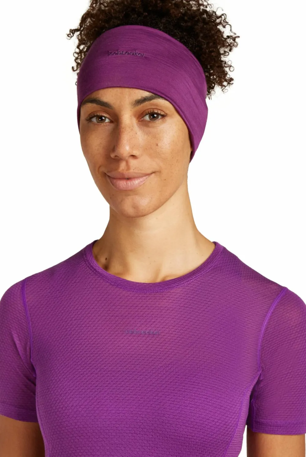 Icebreaker Women's Merino 75 Cool-Lite Featherlight Shortsleeve Crewe Passion Clearance