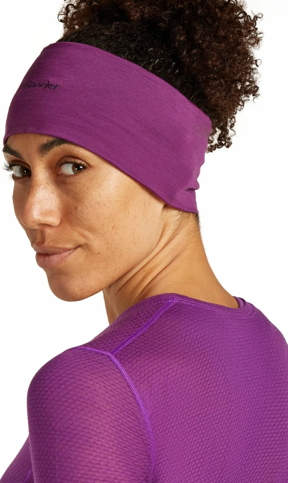 Icebreaker Women's Merino 75 Cool-Lite Featherlight Shortsleeve Crewe Passion Clearance