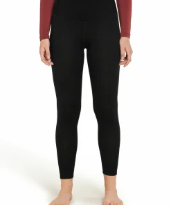 Icebreaker Women's Merino 260 Tech High Rise Leggings Black New