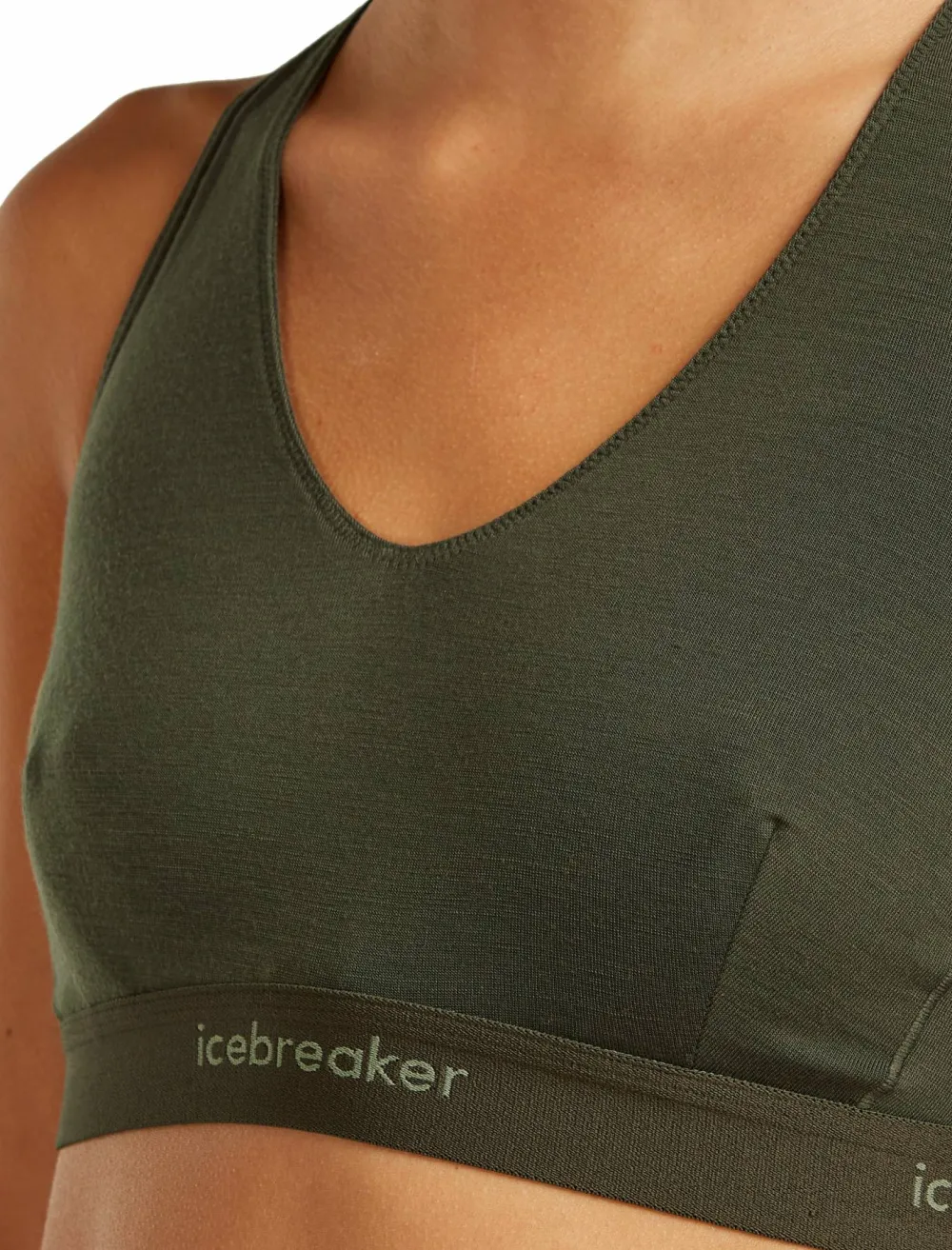 Icebreaker Women's Merino 125 Cool-Lite Sprite Racerback Bra Dk Loden Sale