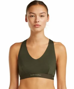 Icebreaker Women's Merino 125 Cool-Lite Sprite Racerback Bra Dk Loden Sale