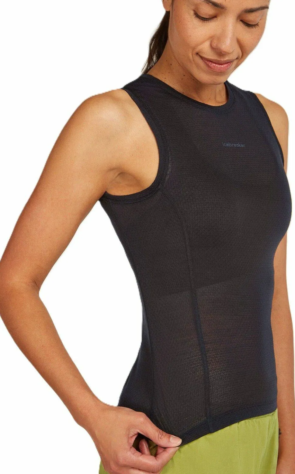 Icebreaker Women's Merino 75 Cool-Lite Featherlight Tank Black