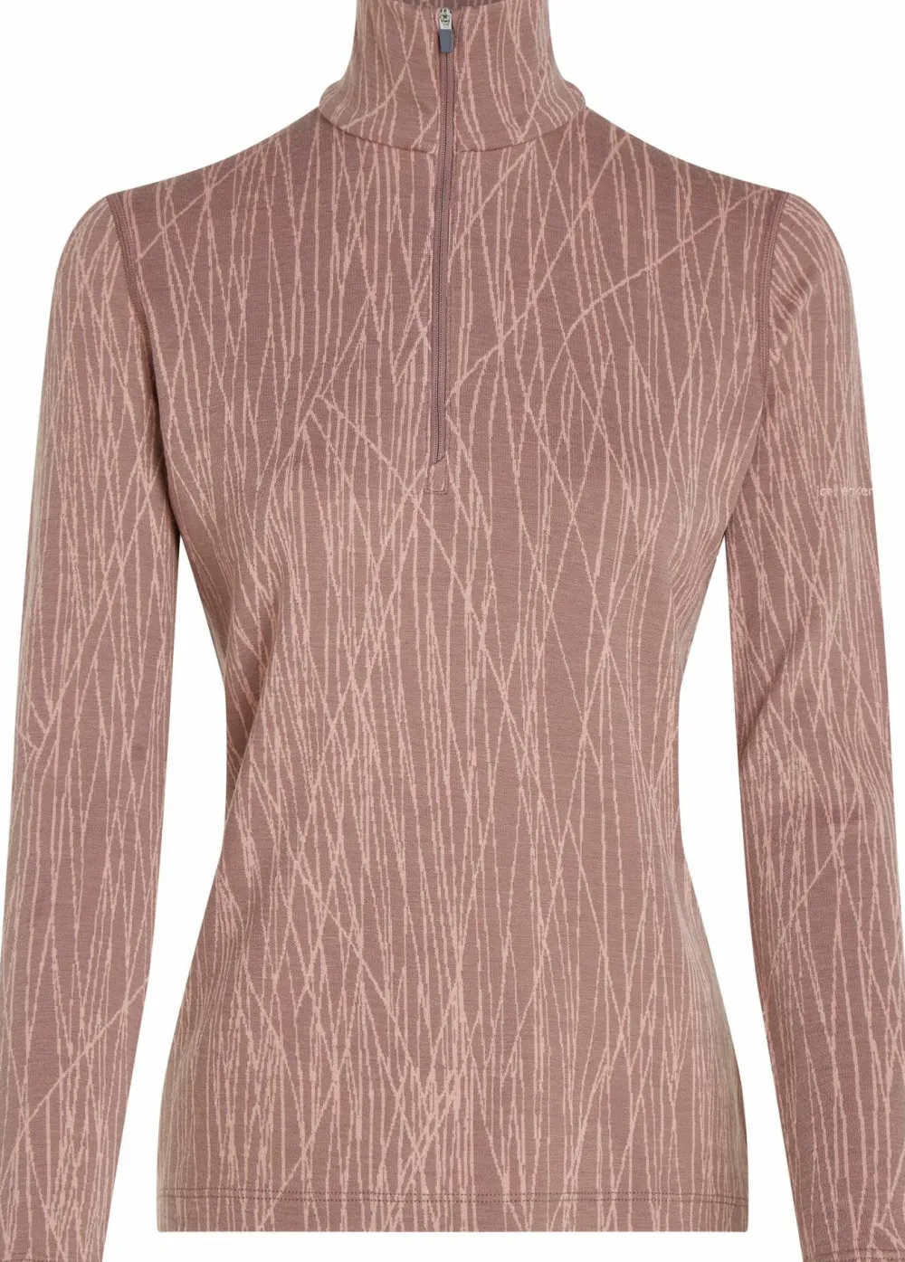Discount Women's Merino 260 Tech Vertex Long Sleeve Half Zip Delta Lines AOP Underställ Dam