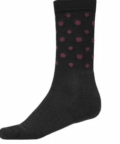 Icebug Active Merino Sock Spots Black/Hibiscus