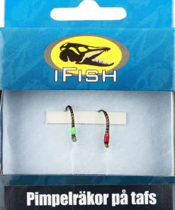 iFish Ice Fishing Shrimp On Leader Red/green