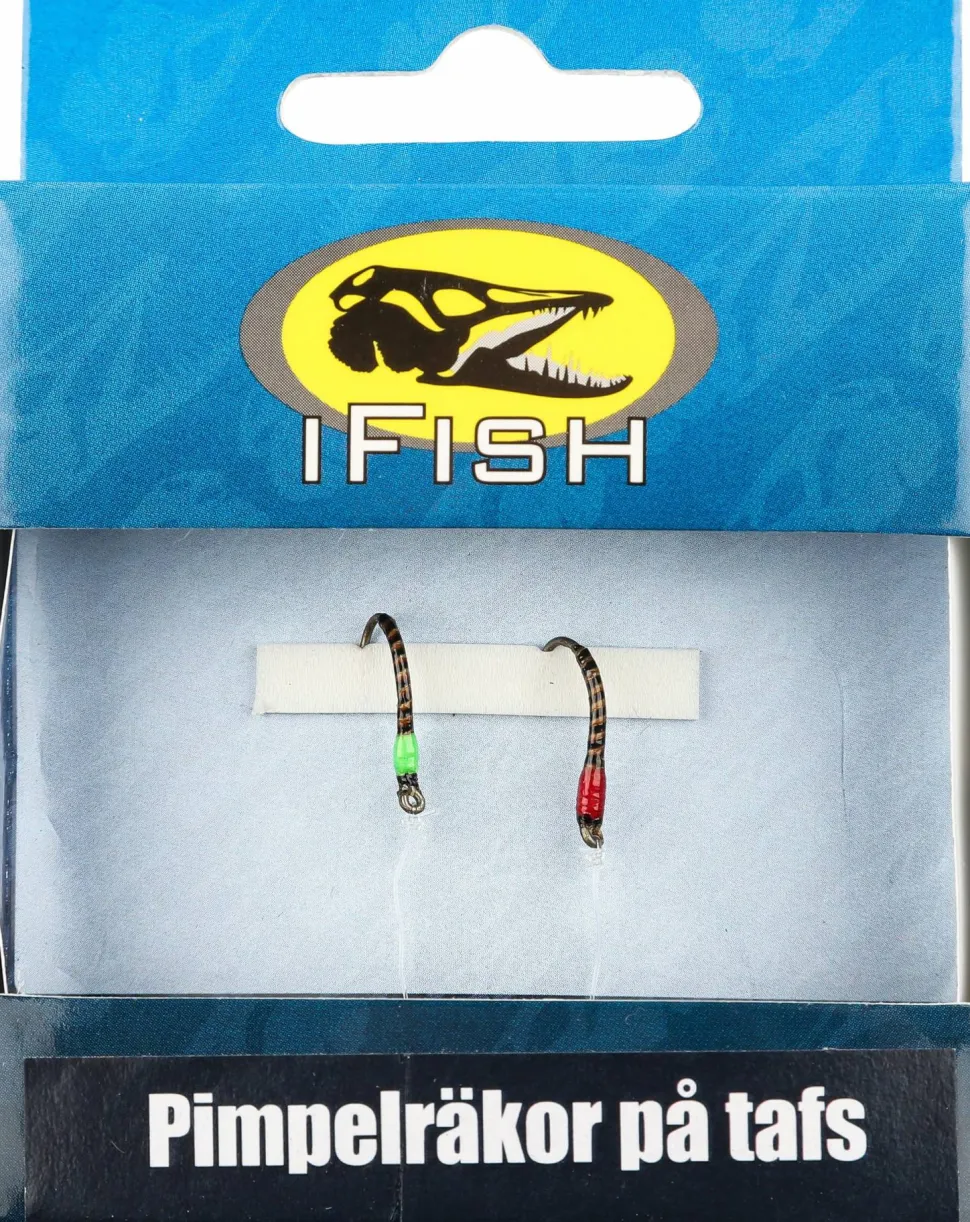 iFish Ice Fishing Shrimp On Leader Red/green
