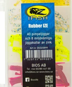 iFish Rubber Ize Pimple Jigs 40-P Mixed