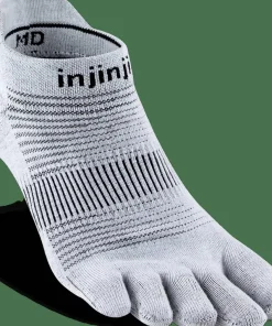 Injinji Men's Run Lightweight No-Show Grey Gray Outlet