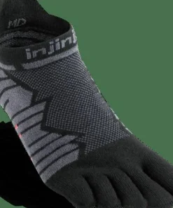Injinji Men's Ultra Run No-Show Onyx