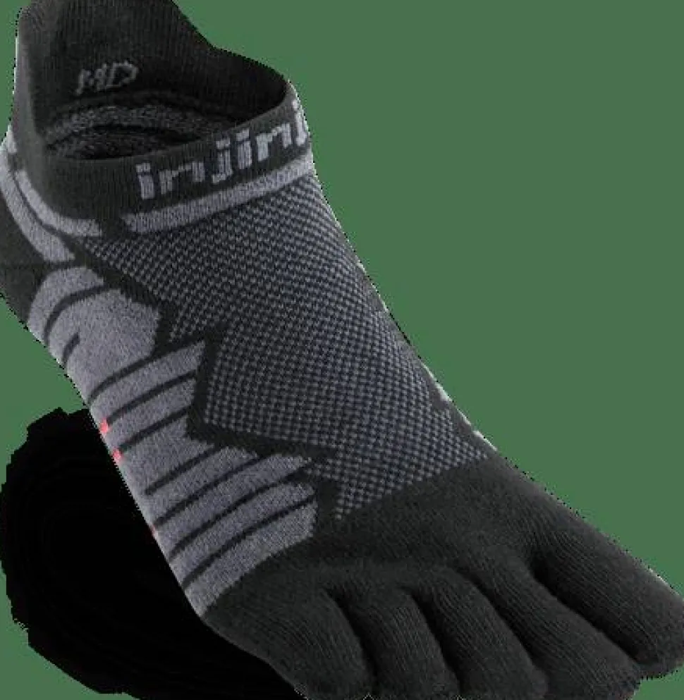 Injinji Men's Ultra Run No-Show Onyx