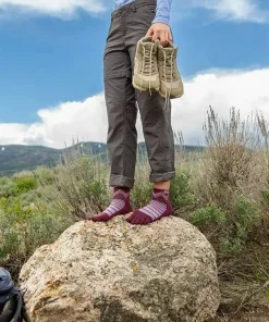 Injinji Outdoor Midweight Mini-Crew Wool Garnet New