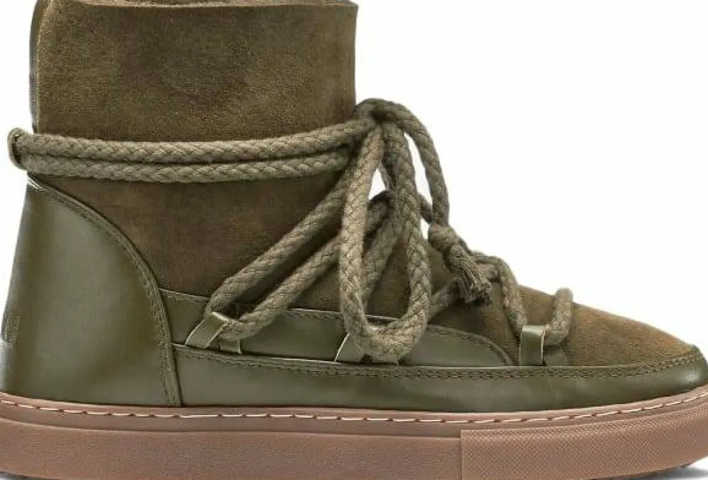 Inuikii Women's Classic Sneaker Olive Green Discount