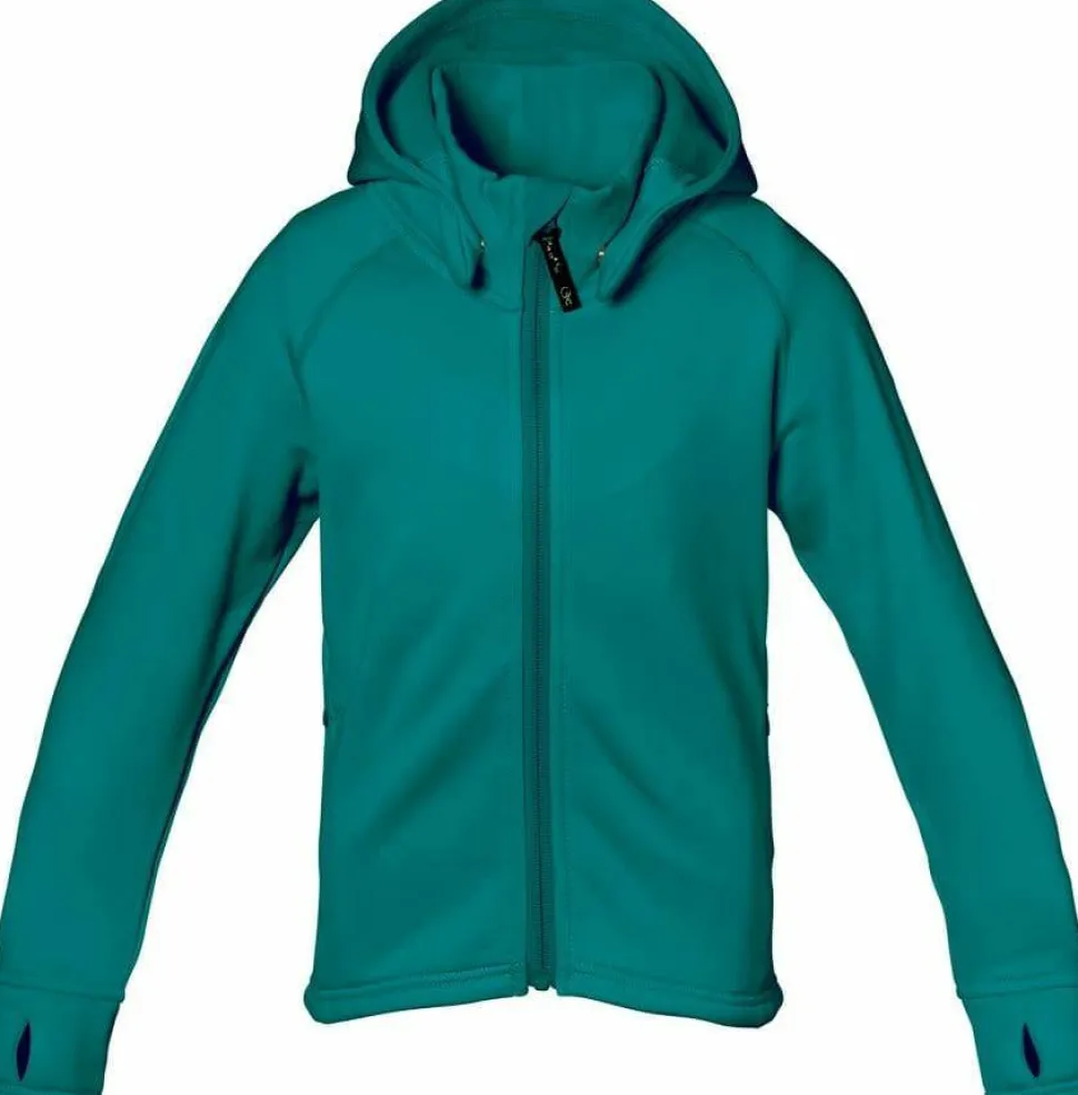 Isbjörn of Sweden Kids' Panda Hoodie Emerald Green