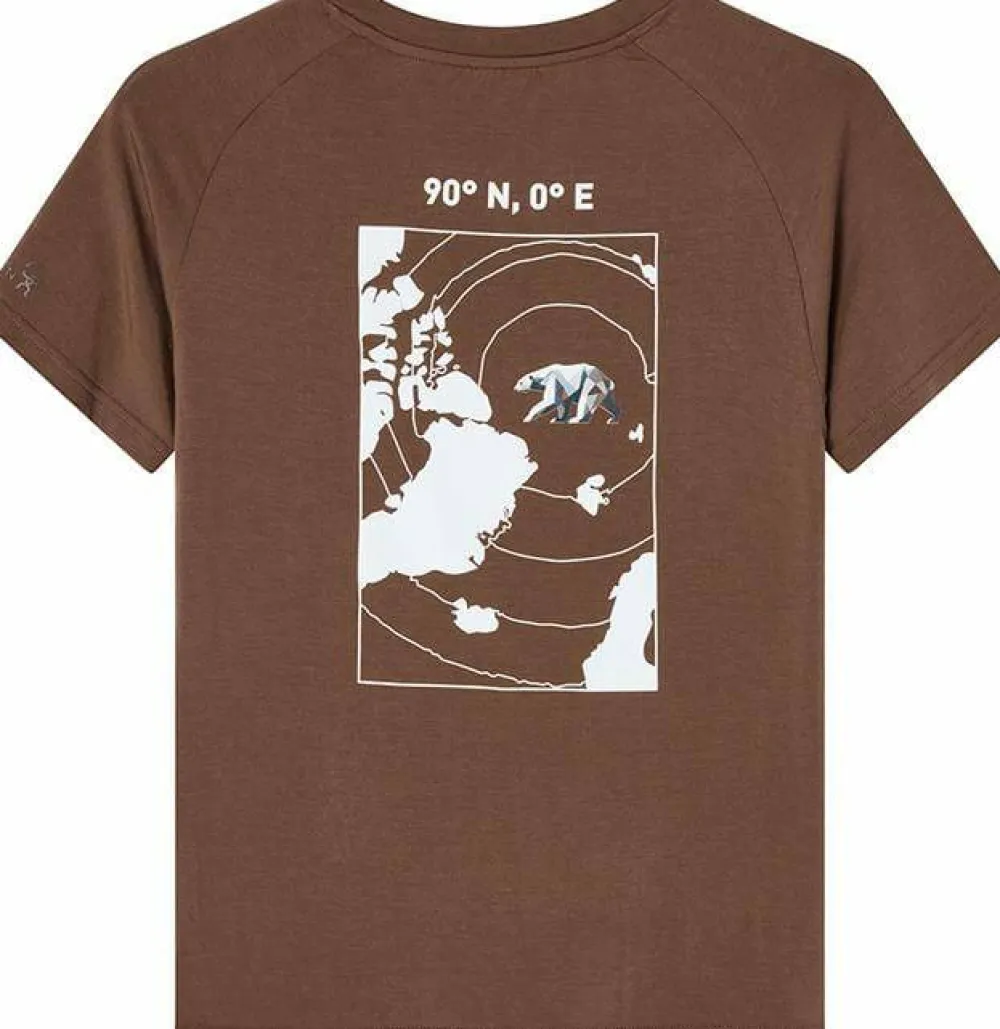 Isbjörn of Sweden Teens' Wild Peak Tee Chocolate New