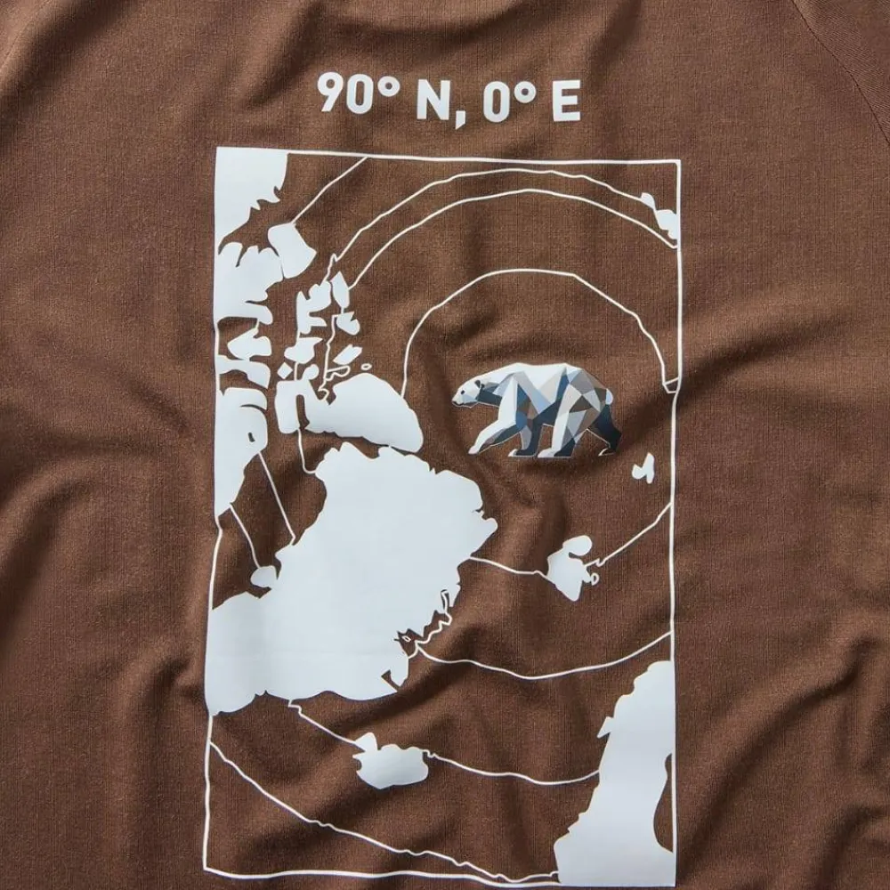 Isbjörn of Sweden Teens' Wild Peak Tee Chocolate New