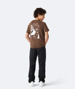 Isbjörn of Sweden Teens' Wild Peak Tee Chocolate New