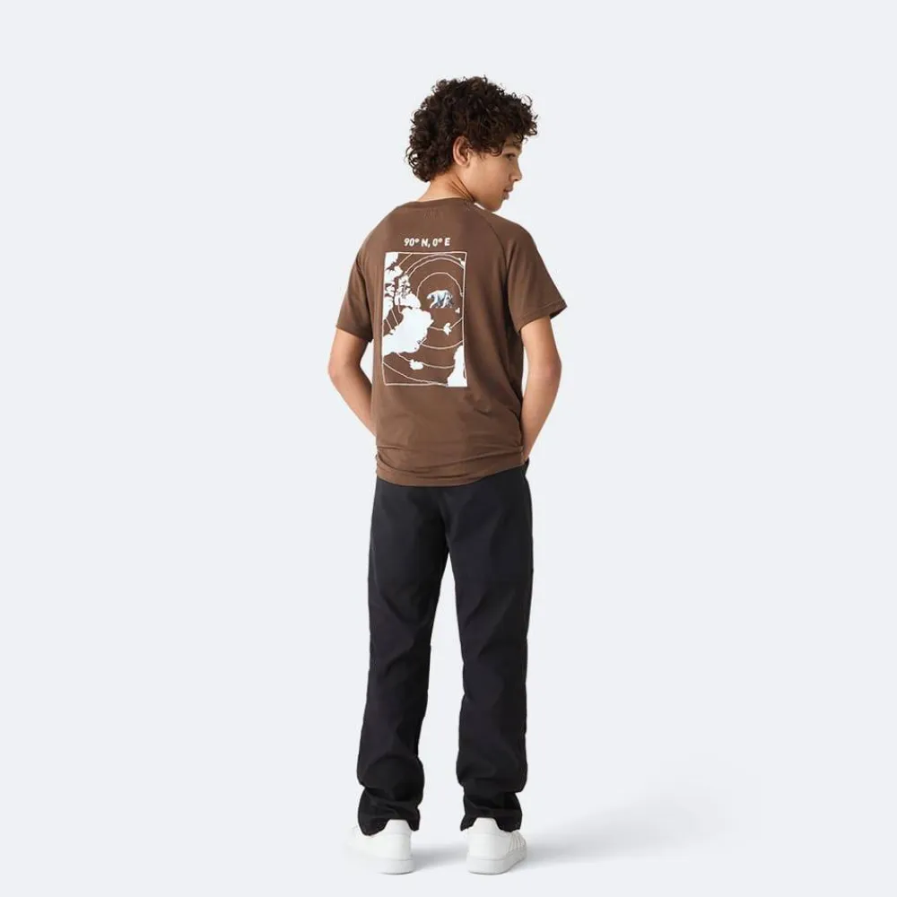Isbjörn of Sweden Teens' Wild Peak Tee Chocolate New