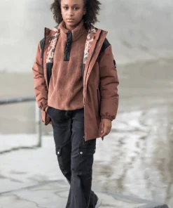 Jack Wolfskin Girls' Teen Halfzip Fleece Wild Ginger Outlet
