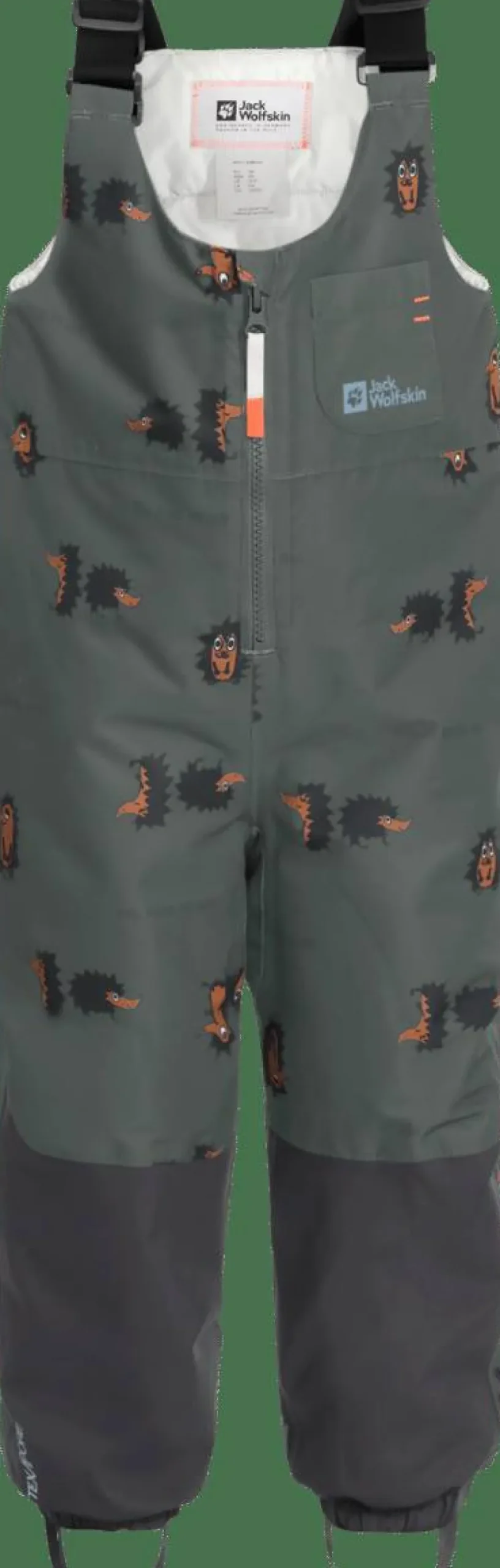 Jack Wolfskin Kids' Gleely 2-Layer Insulated Print Bib Slate Green Allover