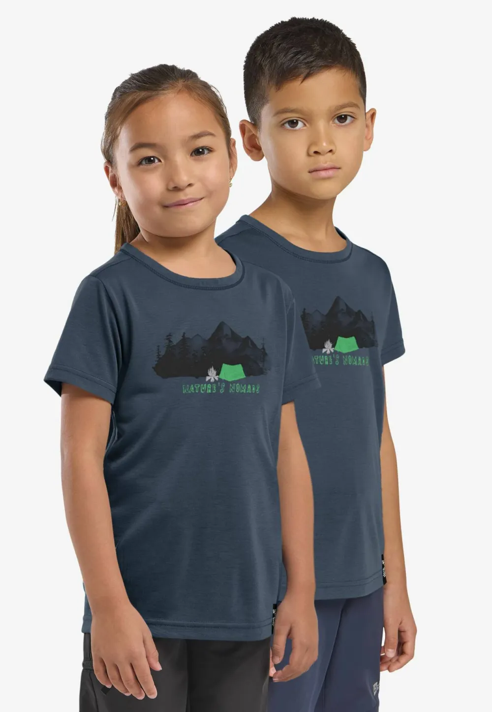 Jack Wolfskin Kids' Hiking Graphic T Midnight Sky New