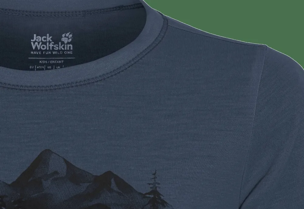 Jack Wolfskin Kids' Hiking Graphic T Midnight Sky New