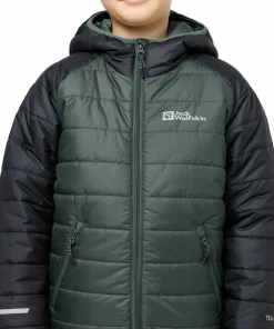 Jack Wolfskin Kids' Zenon Jacket Slate Green/Black Clearance