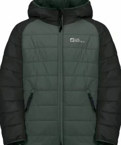 Jack Wolfskin Kids' Zenon Jacket Slate Green/Black Clearance