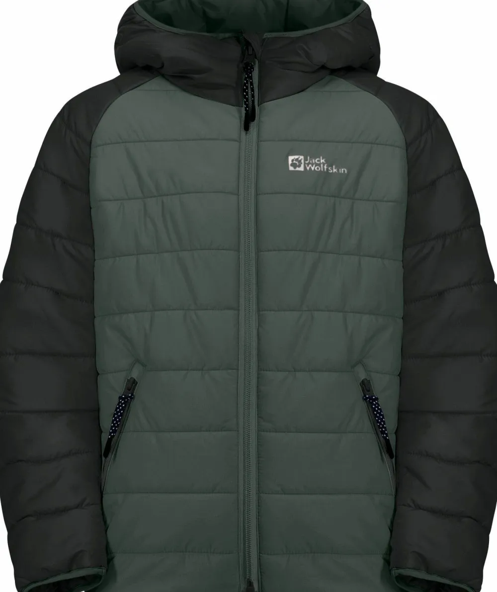 Jack Wolfskin Kids' Zenon Jacket Slate Green/Black Clearance