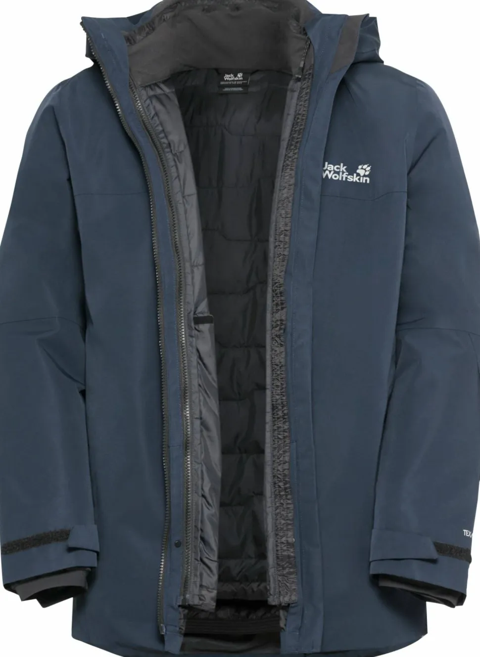 Jack Wolfskin Men's Flowline 3in1 Jacket Midnight Sky