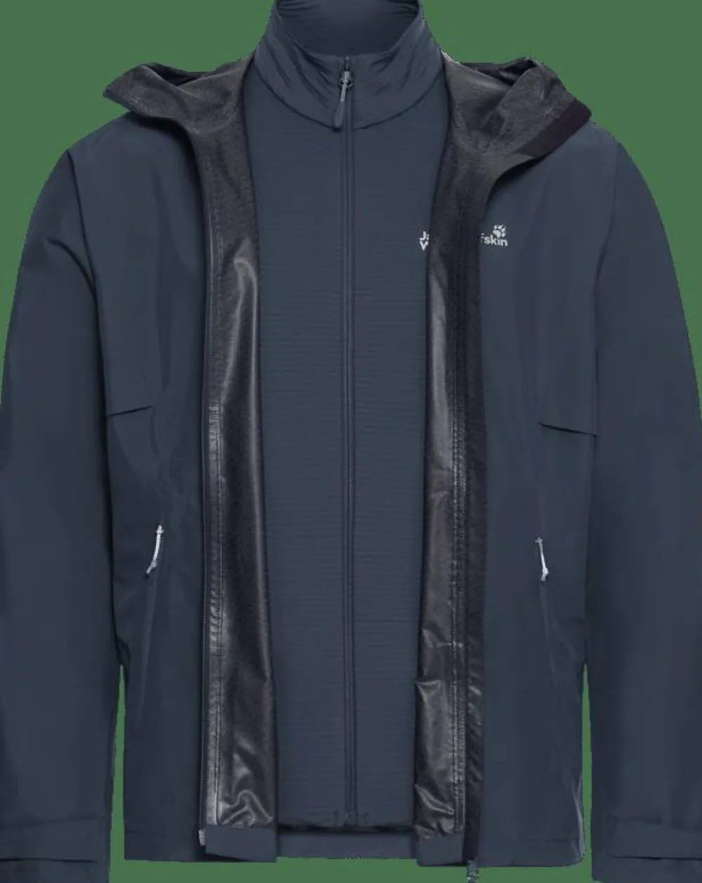 Jack Wolfskin Men's Litestride 3in1Jacket Midnight Sky New