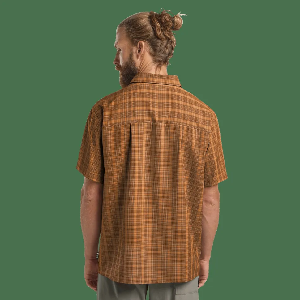 Jack Wolfskin Men's Meseta Shirt Check Autumn Leaves