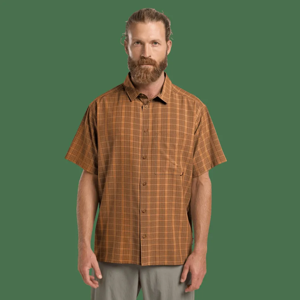 Jack Wolfskin Men's Meseta Shirt Check Autumn Leaves