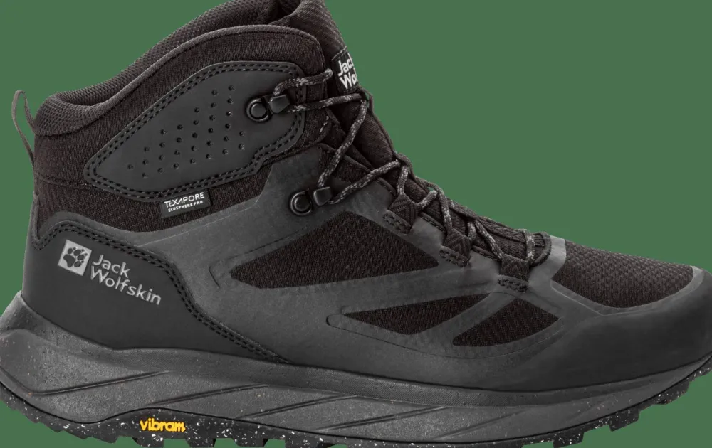 Jack Wolfskin Men's Terraventure Texapore Mid Black Best