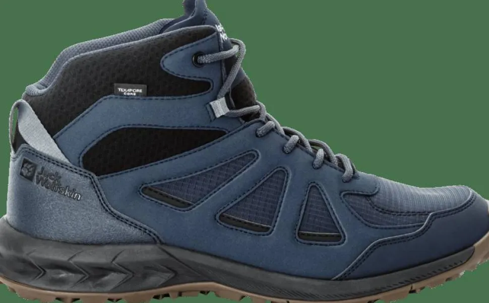 Jack Wolfskin Men's Woodland 2 Texapore Mid Night Blue
