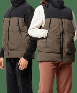 Jack Wolfskin Unisex Dellbrueck Vest Chestnut Sale