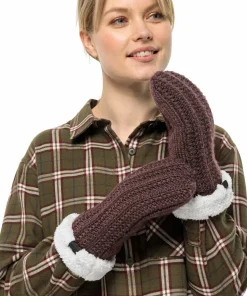 Jack Wolfskin Women's Highloft Knit Mitten Boysenberry