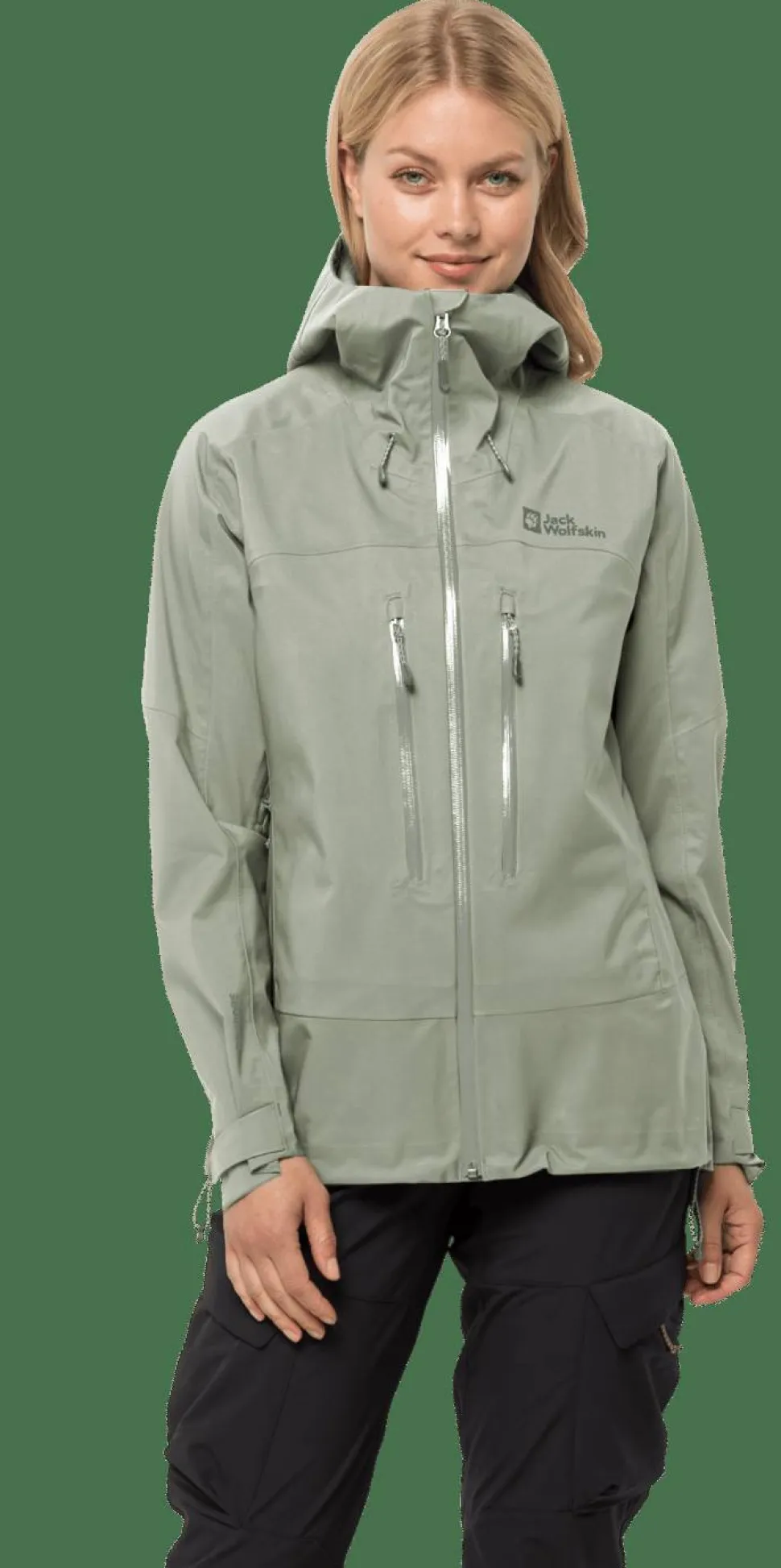 Jack Wolfskin Women's Kammweg 3-Layer Jacket Mint Leaf