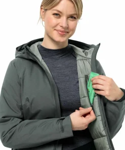 Jack Wolfskin Women's Stirnberg Insulated Jacket Slate Green Outlet