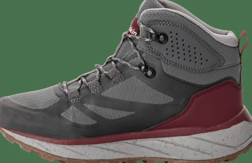 Jack Wolfskin Women's Terraventure Texapore Mid Dark Maroon Sale