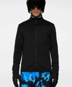 J.Lindeberg Men's Wayne Polartec Mid Layer Black