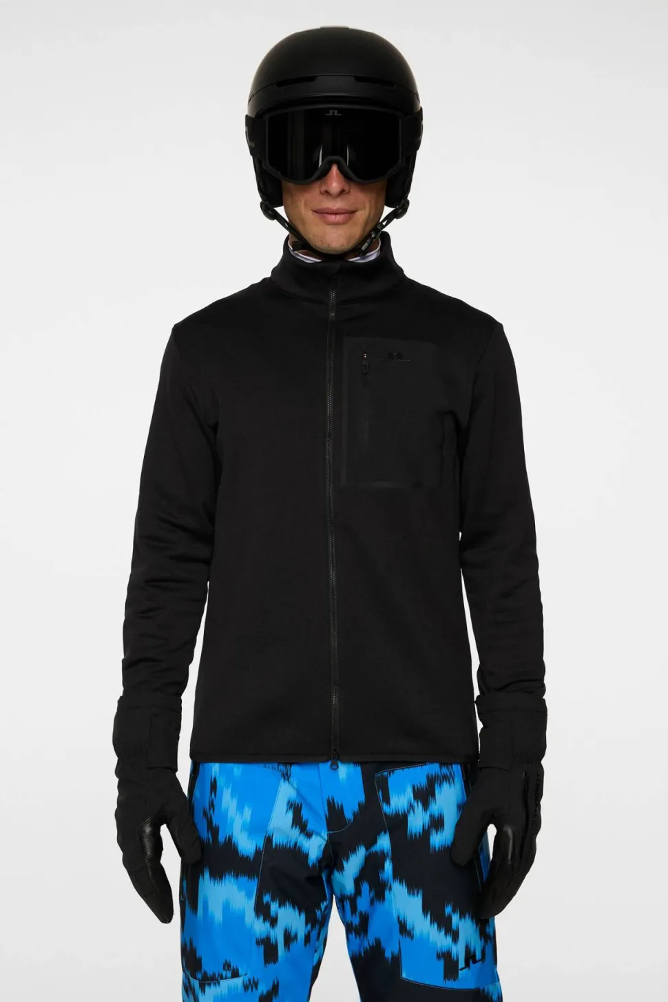 J.Lindeberg Men's Wayne Polartec Mid Layer Black