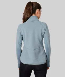 Johaug Women's Fusion Pile Henley Green/Blue Outlet