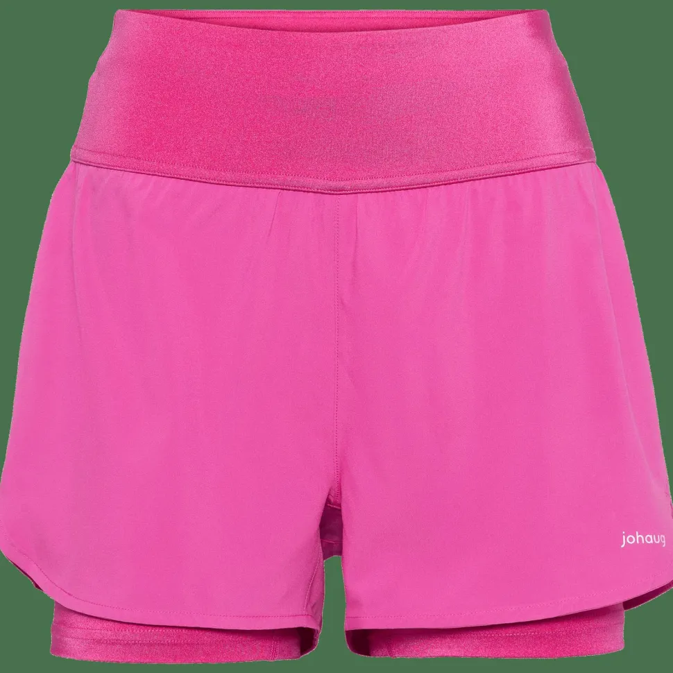 Johaug Women's Impact Shorts 2 In 1 Berry Pink
