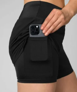 Johaug Women's Impact Shorts 2 In 1 Black New