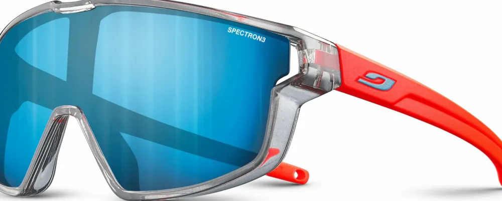 Julbo Kids' Fury Mini Spectron 3 Shiny Translucent Grey/Fluo Orange Matt Outlet