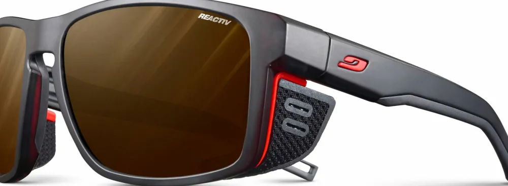Discount Shield M Reactiv 2-4 Polarized Matt Black/Orange Skidåkning