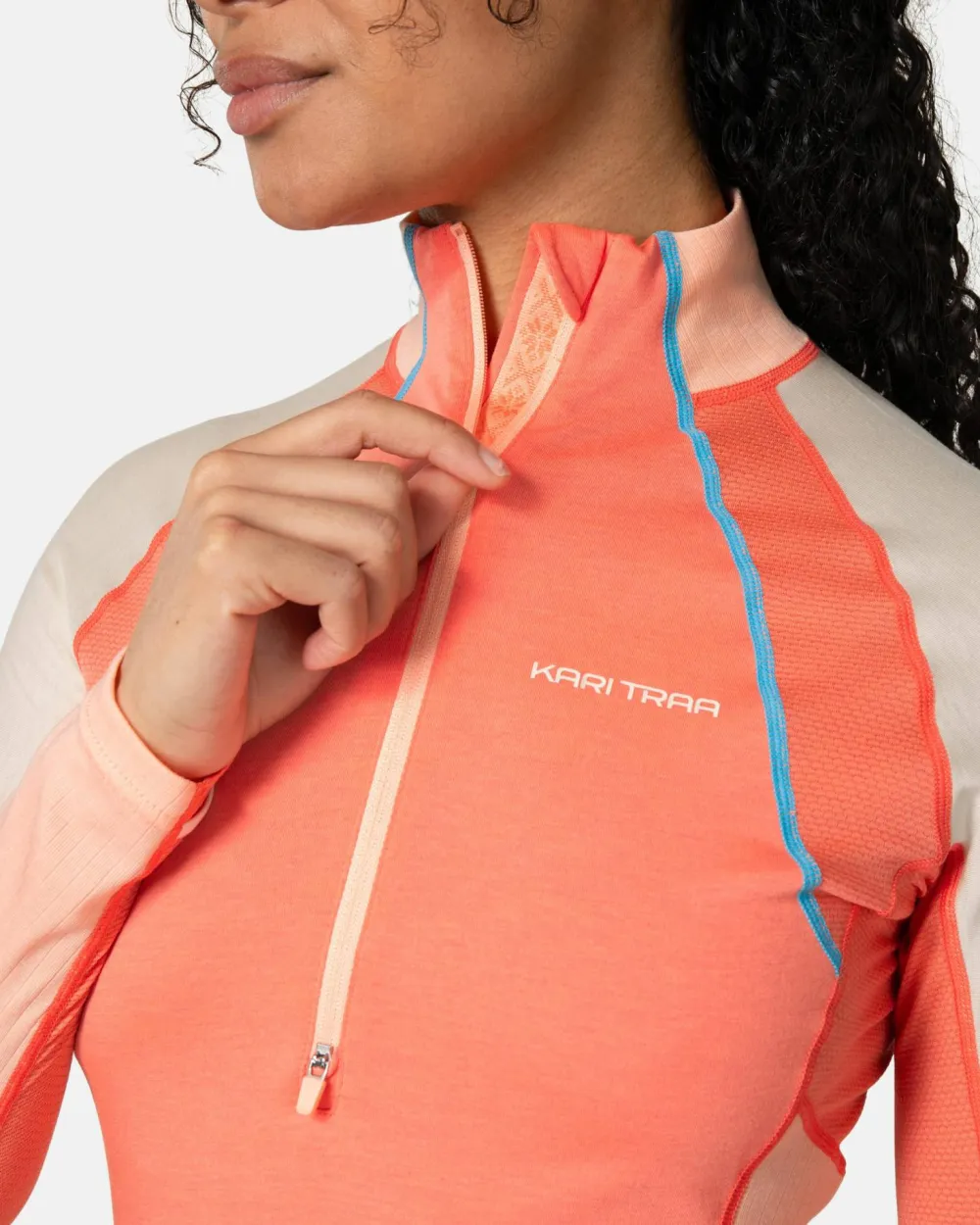 Kari Traa Women's Alma Half Zip Coral Outlet