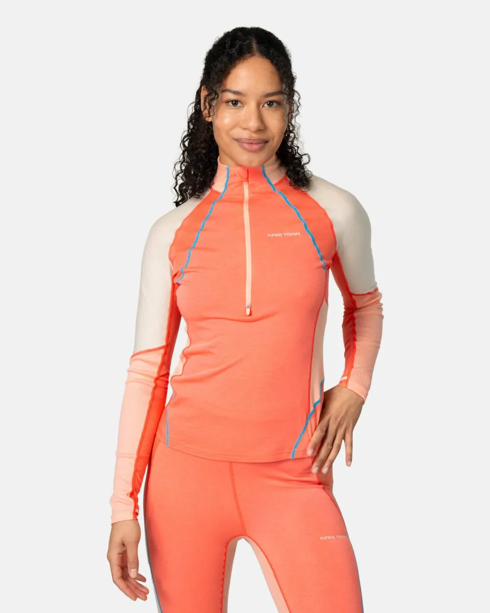 Kari Traa Women's Alma Half Zip Coral Outlet