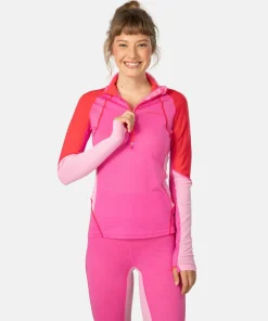 Kari Traa Women's Alma Half Zip Spink Bright Pink Outlet